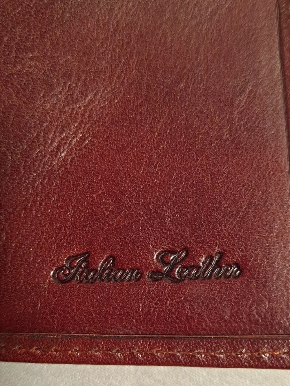 Zenyetti Italian Classic Men's Leather Wallet Deep Burgundy Oxblood Red Premium